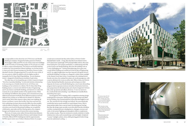  UTS Featured on Cover of Architecture Australia