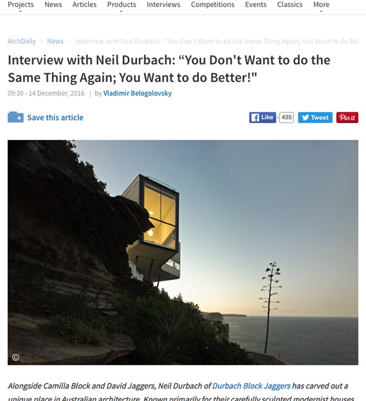  Neil Durbach Interview on Archdaily