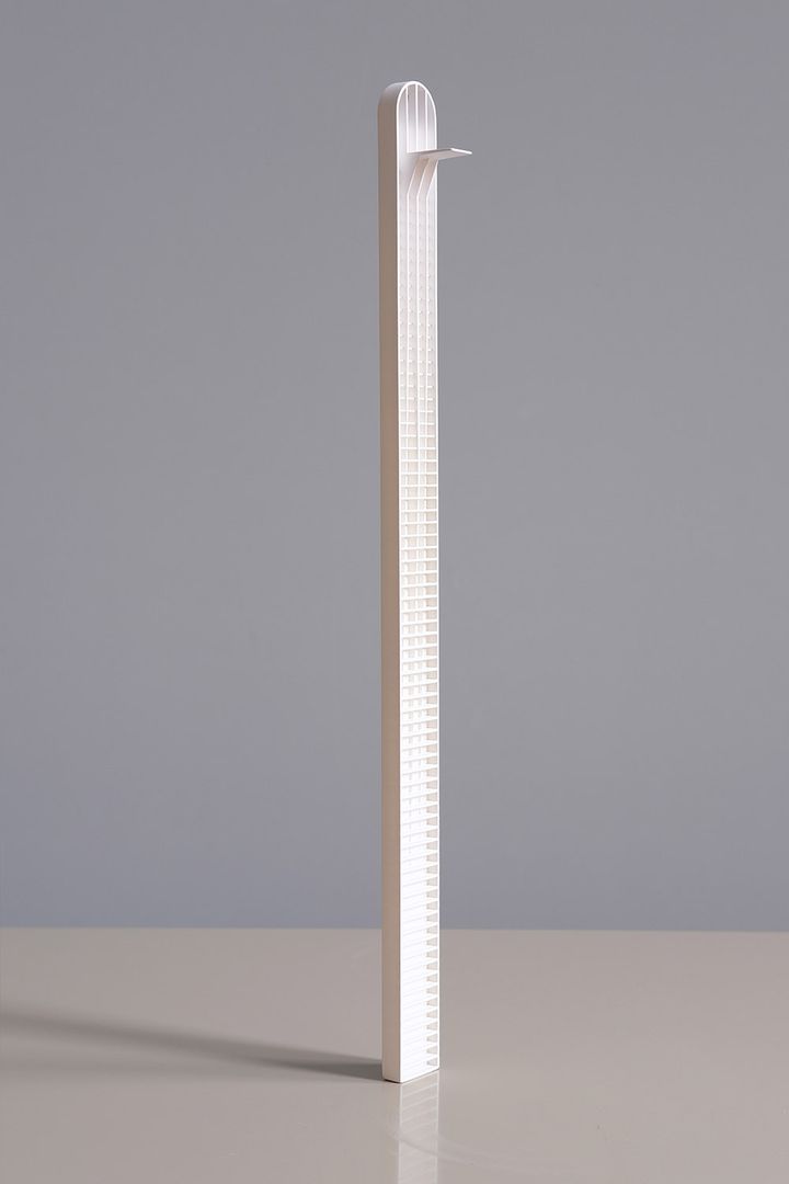 Concept model of winning competition entry of a high rise pencil tower designed in Pitt Street Sydney by Durbach Block Jaggers Architects